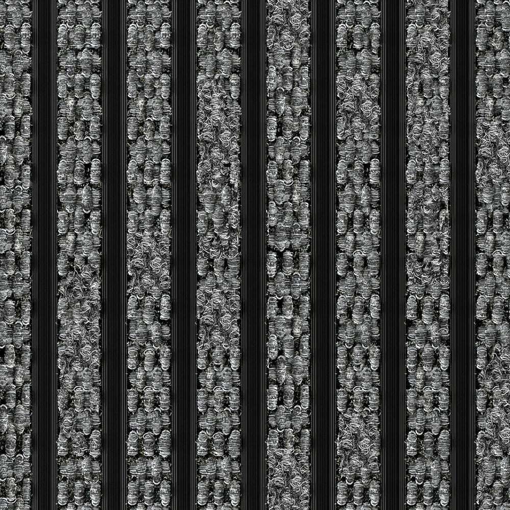 Grey Needlepunch Carpet with Black Anodised Rails(Closed Construction)